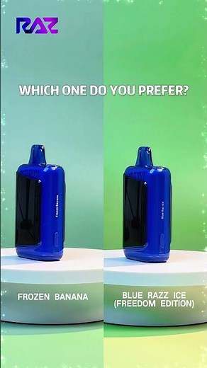 This Christmas, Enjoy RAZVAPE Frozen Banana & Blue Razz Ice – Perfectly Refreshing! #vapelife