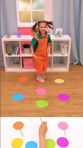 COLOR JUMP GAME — 🟠✨ Jump To The Right Color! #shorts #kids