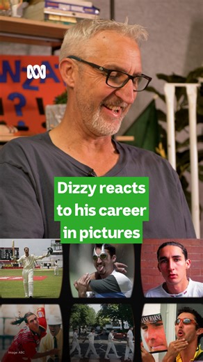 There's no one else like Dizzy. 😍🏏 Let's take a trip down memory lane and look back with Jason Gillespie. 📸 Catch every ball this summer. Live and ad-free on ABC Radio and ABC listen: https://ab.co/47Xz4c2 | ABC Sport