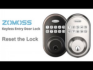 Reset the lock ZOMOSS Keypad Deadbolt