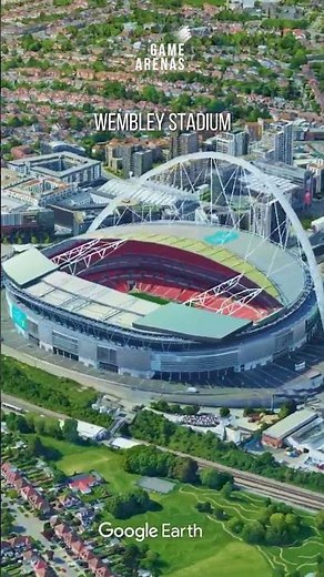 Wembley stadium drone view | 3D stadium tour | London UK #shorts
