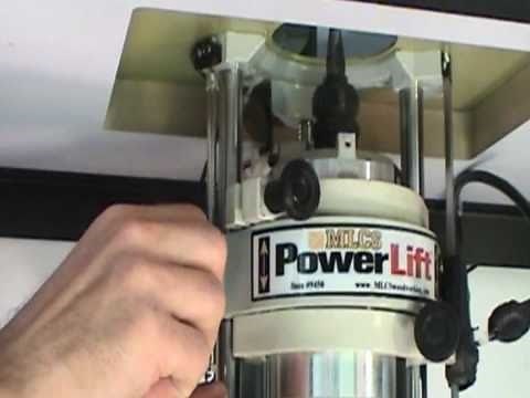 MLCS PowerLift Demo - The Worlds First Motorized Router Lift