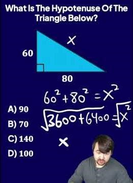 How To Easily Find The Hypotenuse Of A Triangle