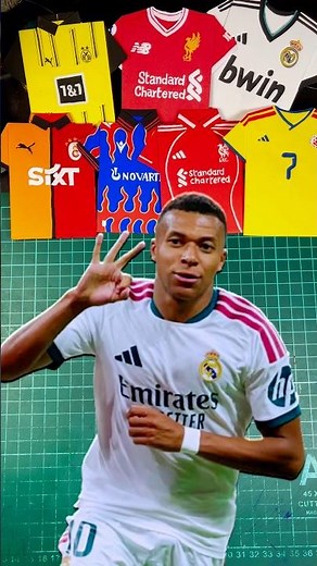 DIY Mbappe paper jerseys | All About Jersey #allaboutjersey #realmadrid #fyp
