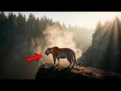 This Tiger Stood on the Edge of the Cliff—No One Expected It to Stop