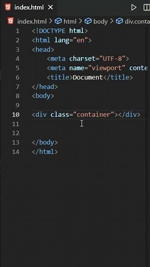 HTML Emmet Shortcut Every Developer Should Know!#html #shorts #shortcuts #emmet