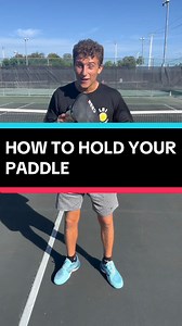 8.8K views · 139 reactions | The PROPER way to hold your paddle!  Start good habits early so you don’t need to change later! ✅ These are the most common mistakes I see beginner players make. ⚡️ #pickleball #pickleballtips #pickleballislife #pickleballrocks #pickleballaddiction #pickleballhighlights | Tanner.Pickleball | Facebook
