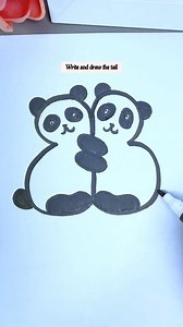 Simple and easy to learn red panda sketch, come and try it 🐼🎨🖌️💕 | Art, Crafts and Journals