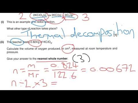 Mole calculations practice (1 of 2) OCR A level Chemistry
