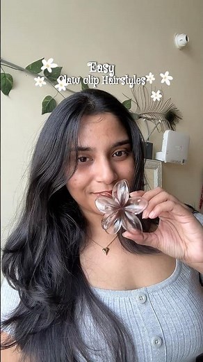 3 Easy Hairstyles with Flower Claw Clips 🌸 | Quick Hair Ideas