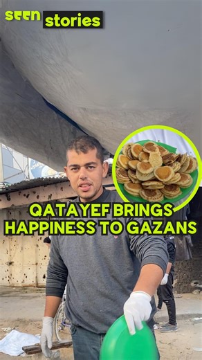 10K views · 549 reactions | Making Traditional Pancakes In Gaza "We're trying to experience the festivities of Ramadan as much as we can, which we’ve lost because of the war on Gaza." Palestinians in North Gaza are trying to bring joy during Ramadan by making and selling Qatayef, a type of traditional Middle Eastern pancake. Despite their circumstances, these Gazans are determined to enjoy Ramadan in any way they can. | seen.tv | Facebook