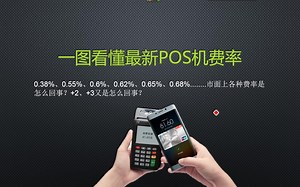 pos机从入门到精通系列教程之：一图看懂最新POS机费率!