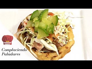 Sopes de Pollo con Calabacitas paso a paso | Sopes with chicken and Zucchini