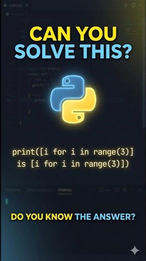 Can You Solve This Python Riddle? 🐍🤯 #python #coding #programming #shorts