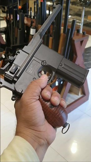KWC M712 Broomhandle | Full-Auto BB gun #airsoft #airsoftguns #shortsfeed #youtubeshorts #shorts