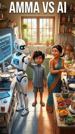 AI vs Amma Cooking 😲 யாரு best? #shorts