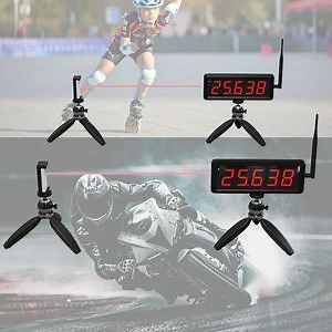 [Hot Item] Gym Equipment LED Race Timing Clock Digital Countdown Countup Counter Timing Racing Running Speed Remote Control Laser Timer with Tripod and Wire