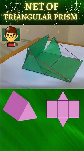 Net of a Triangular Prism | Pull-Up 3D Model Explained