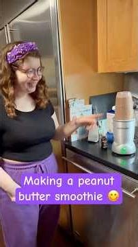 Make a peanut butter smoothie with me!! 😋
