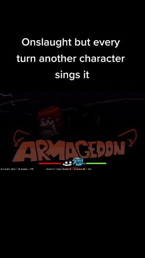 Arm4gedon FNF Cover: Onslaught but every turn another character sings it