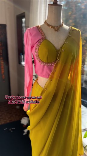 Stylish Ready to Wear Saree Set for Sizes 34/36