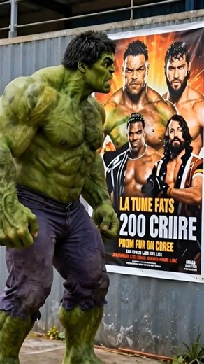 Hulku Bana Gareb Sy Champion🤯|Hulk Vs Bodybuilder😱| #hulk #hulkvschampion #desihulk #aihulk #hulkai