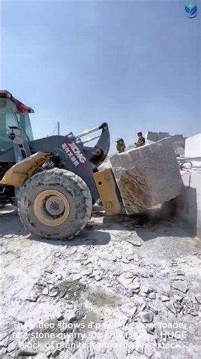 See the INTENSE power of heavy machinery at this BUSY stone quarry 🚜💥