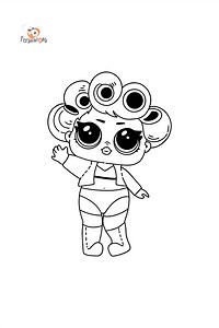 LOL Surprise Goo-Goo Queen coloring page - Online and Print for Free!