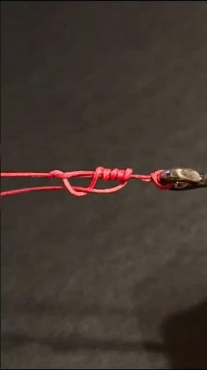 Fishing knots for hooks and weights