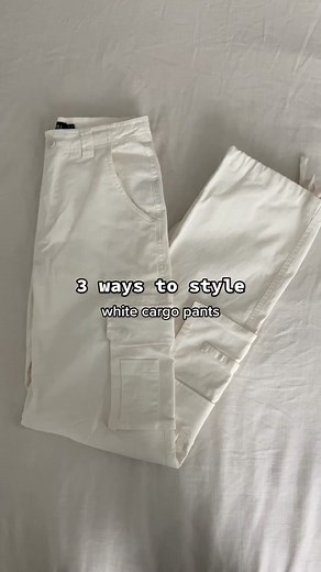 3 Ways to Style White Cargo Pants | Outfit Inspiration