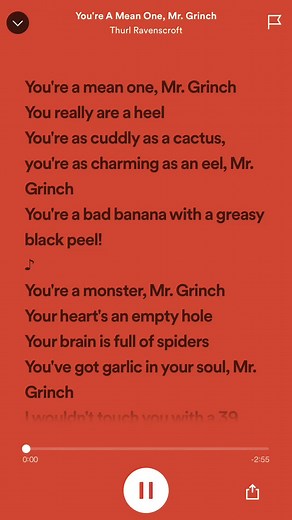 Mr. Grinch Lyrics - Thurl Ravenscroft | Mean One Christmas Song