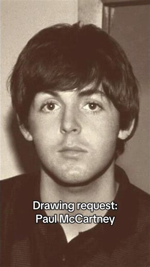 Drawing requests! This one took me ~1 hour and 15 minutes #drawing #art #thebeatles #paulmccartney