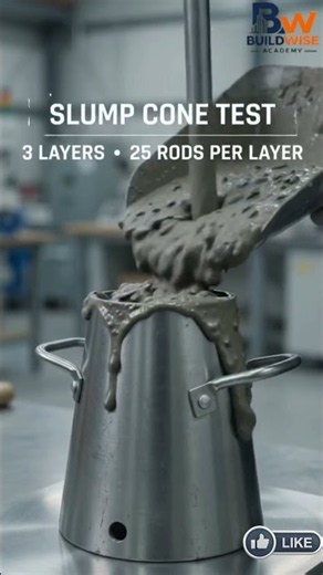 CONCRETE SLUMP TEST — THE QUICK CHECK FOR WORKABILITY. #buildwiseacademy #Concrete #CivilEngineering