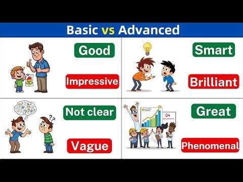 Basic vs Advanced English Words | Upgrade Your English Vocabulary