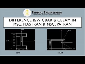 Difference B/W CBAR & CBEAM In MSC.Nastran & MSC.Patran (தமிழில்) | Ethical Engineering |
