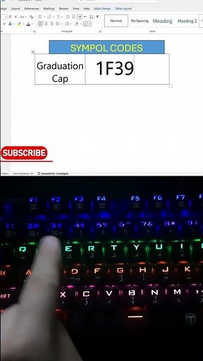 Secret code in MS Word👀#asmr #computertricks