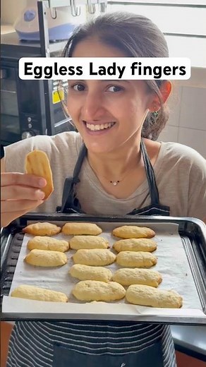 Eggless Lady Finger Biscuits Recipe | How to Make Lady Fingers at Home | Easy Tiramisu Biscuits