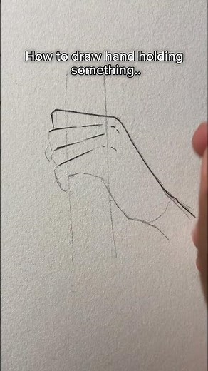 How to draw hand holding something..