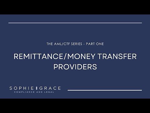 What is a Remitter/Money Transfer Provider?