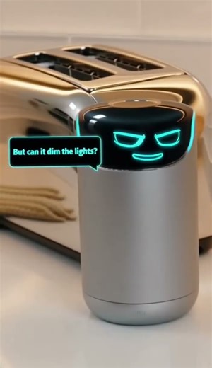 🤖🍞 Smart Home Assistant Gets Jealous of the New Toaster! 😂✨ #robot #shorts #feedshorts