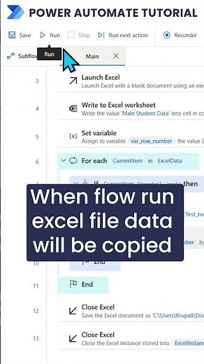 How to automate copying data between Excel files with Power Automate