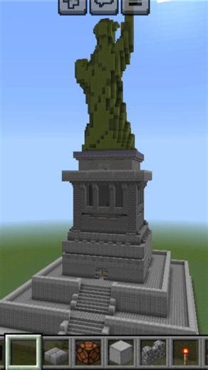statue of liberty 🗽 #minecraft #minecraftshorts #gamingshorts #shorts