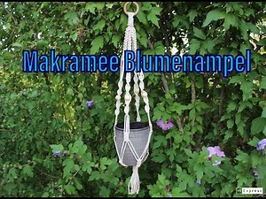 Makramee Blumenampel #1 DIY - Macrame plant hanger