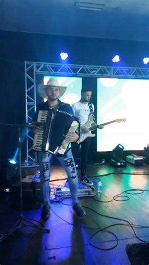 Live Accordion and Guitar Performance on Stage