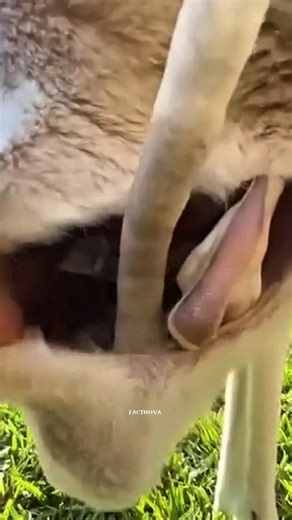 What happens inside a kangaroo's pouch #science #sciencefacts