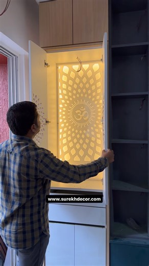 252K views · 11 reactions | Beautiful Mandir With Acrylic Jali and...
