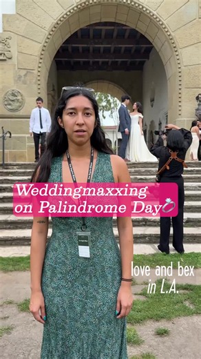 Here comes the bride — and another, and another and another… Santa Barbara County held a special event on Palindrome Day (6/26/26) where they allowed any couple to get married at their iconic courthouse without a scheduled appointment. The courthouse is a popular destination for weddings because of its elegant sunken gardens and stunning architecture. Plus, it can cost as little as $200 to get married there. For many couples, getting married at a courthouse is a more affordable and laid-back alt