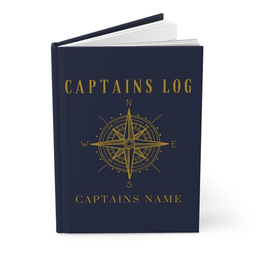 Personalized Captain's Log Book: Nautical Boat Journal