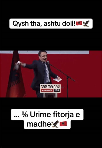 Albin Kurti e çoi fjalen në fund! Urime fitorja!