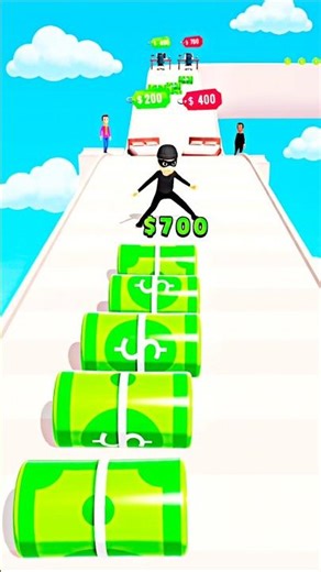 Dollar Stack Money Roll Run #6 #shorts #viral #games